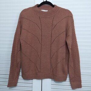 Chelsea & Violet Pullover Sweater Mohair Blend High Neck Size Medium